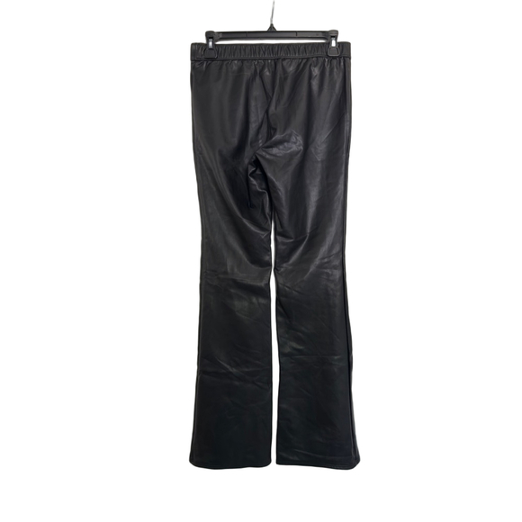 Abercrombie & Fitch black faux leather flare pants 15-16 - Picture 5 of 5